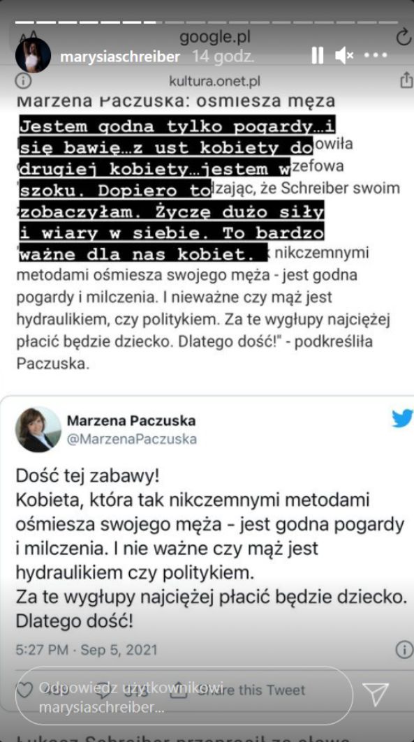 Marianna Schreiber odpowiedziała na atak byłej szefowej "Wiadomości" TVP
