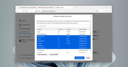 Firefox: jak wyczyścić ciasteczka?