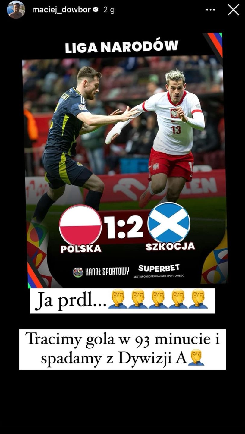 Maciej Dowbor na Instagramie