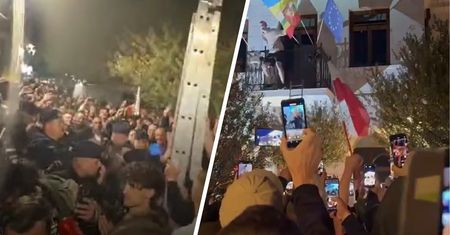 Skandal na wiecu Brauna. Mężczyzna zdjął flagę Ukrainy
