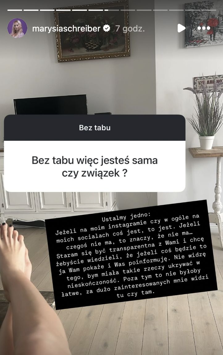 Marianna Schreiber potwierdziła, że jest singielką