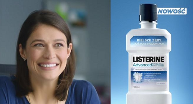 „Twój uśmiech ma większą moc niż myślisz” w reklamach Listerine Advanced White (wideo)