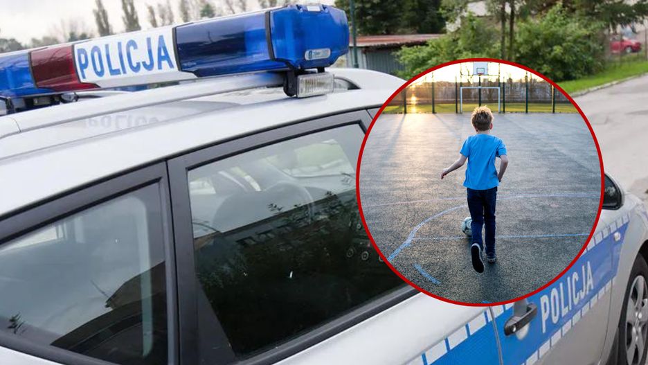 Radiowóz i dziecko