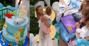 Agnieszka Kaczorowska wyprawiła córce WYSTAWNE przyjęcie z okazji 3. urodzin: kolorowanki, "morski" poczęstunek i dymiące dekoracje (ZDJĘCIA)