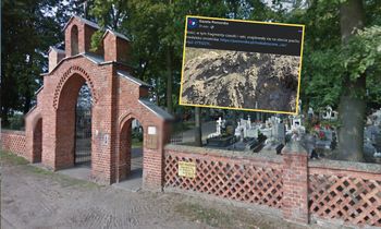 Leżały tam kilka dni. Ludzkie szczątki znalezione przy cmentarzu