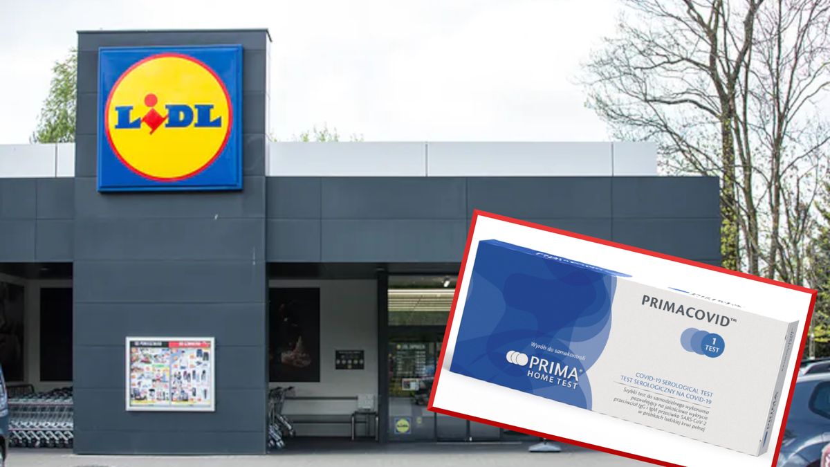 Lidl wprowadza do sprzedaży testy na przeciwciała wirusa SARS-CoV-2 w cenie 39,99 zł za sztukę.