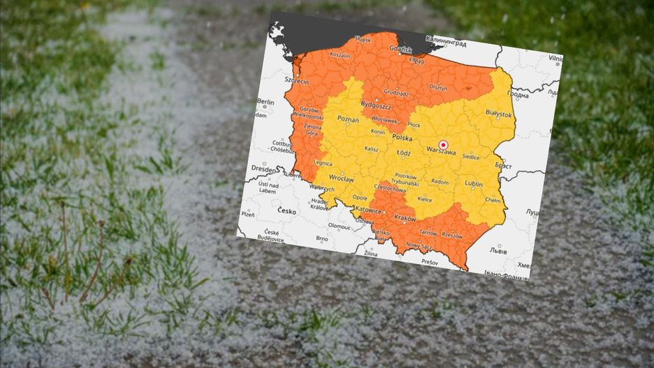 Burze z gradem w całej Polsce