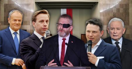 KO na czele stawki w nowym sondażu. Partia Brauna tuż za Mentzenem