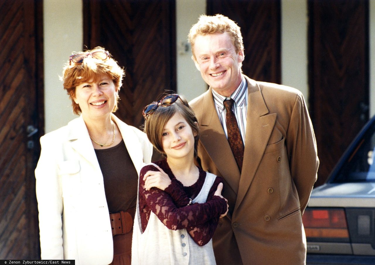 Daniel Olbrychski z żoną Zuzanną i córką Weroniką