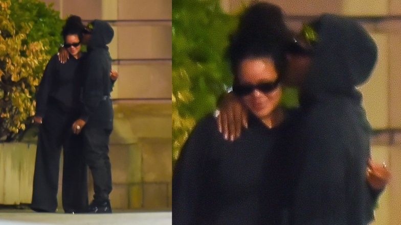 Rihanna i ASAP Rocky na nocnym spacerze