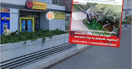 Okradł ją pod Biedronką. Po tym, co zrobiła sam oddał jej rower