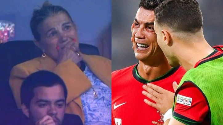 Matka Cristiano Ronaldo zalała się łzami, widząc załamanie syna podczas meczu ze Słowenią