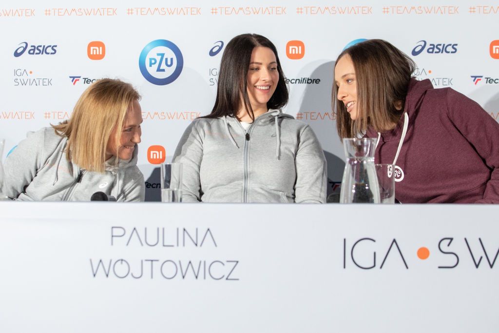 Daria Abramowicz, Paulina Wójtowicz i Iga Świątek