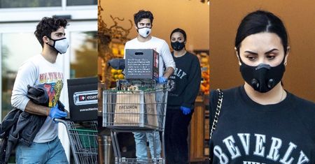 Zamaskowana Demi Lovato z torebką Chanel za 25 tysięcy robi zakupy z nowym chłopakiem (ZDJĘCIA)