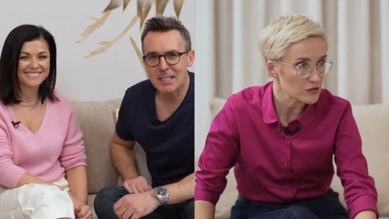 Katarzyna Cichopek i Maciej Kurzajewski rozmawiają z terapeutką o dzieciach. 