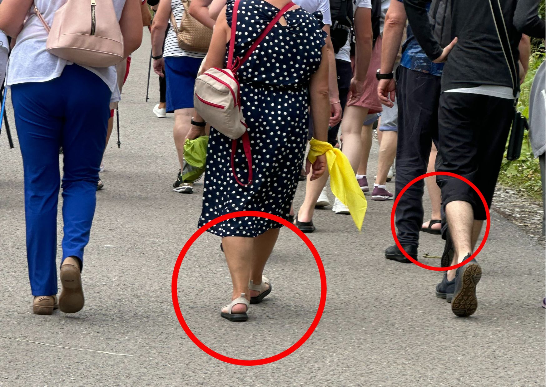 Na szlaku prowadzącym do Morskiego Oka taki widok wcale nie jest rzadkością