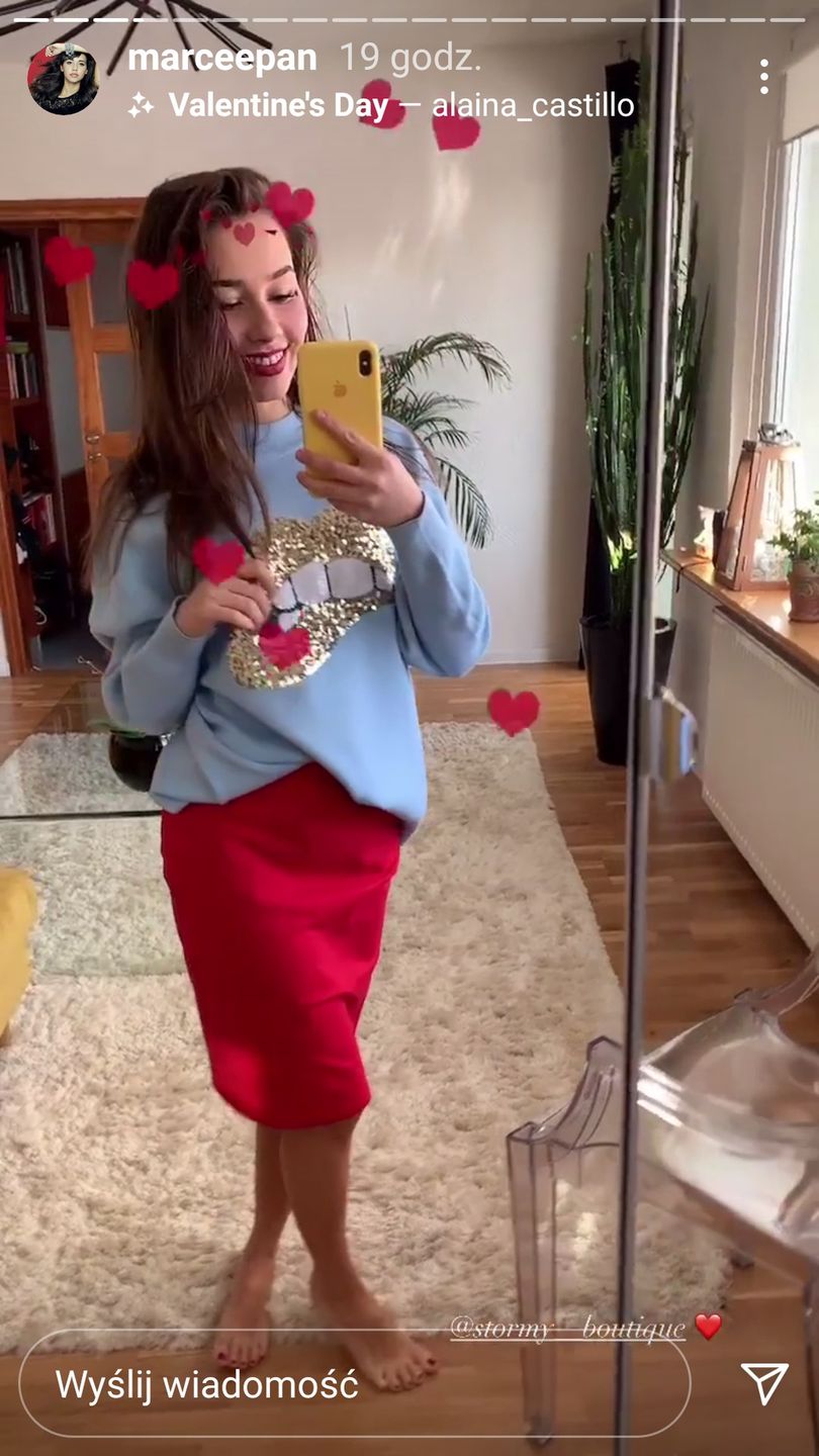 Dziewczyna Piotra Żyły, Marcelina Ziętek, świętuje walentynki