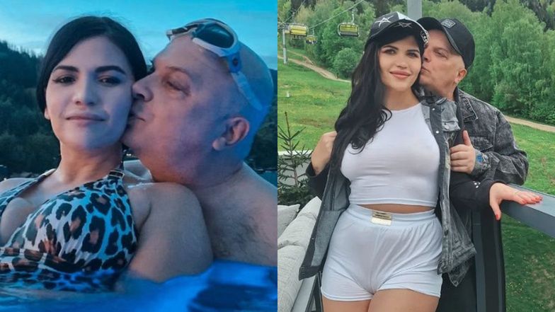 Krzysztof Skiba dokazuje w basenie z młodszą o 26 lat żoną