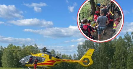 Poważny wypadek w Karkonoszach. Turysta spadł z wysokości