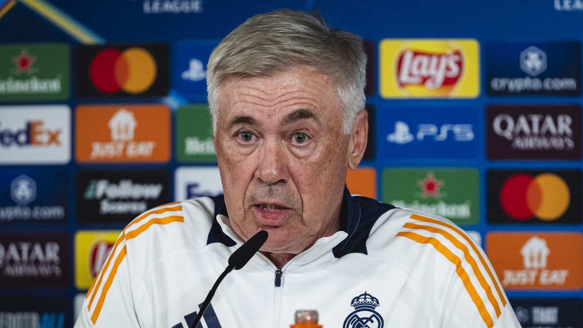 Carlo Ancelotti przed meczem w Lidze Mistrzów.