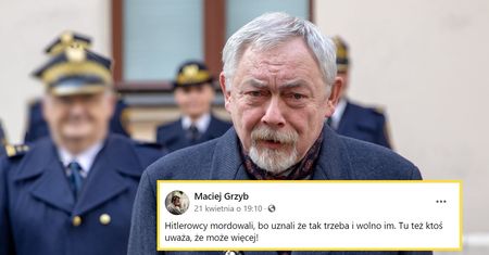 Ustawił ławki na terenie byłego obozu koncentracyjnego. Wybuchła burza