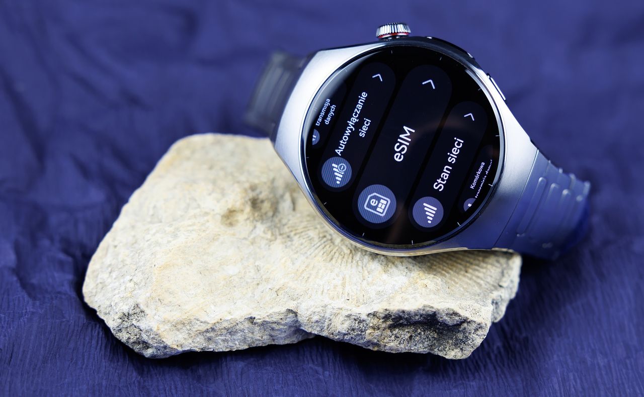 Ustawienia sieciowe w menu zegarkowym HUAWEI WATCH 5.