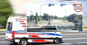 Piesza nie przepuściła karetki na sygnale. Była zajęta komórką
