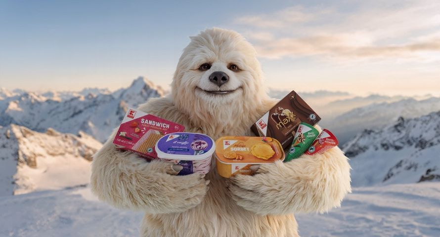 Yeti promuje lody w sklepach Kaufland