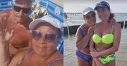 64-letnia Izabela Zeiske z "Goggleboxa" smaży się w bikini na plaży
