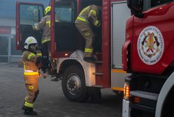 Pożar Biedronki w Radomiu. Wyprowadzano pracowników