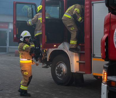 Pożar Biedronki w Radomiu. Wyprowadzano pracowników