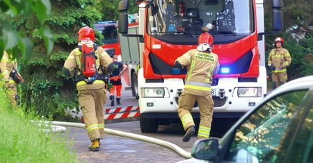 Wybuch food trucka na osiedlu. Poparzona twarz i klatka piersiowa