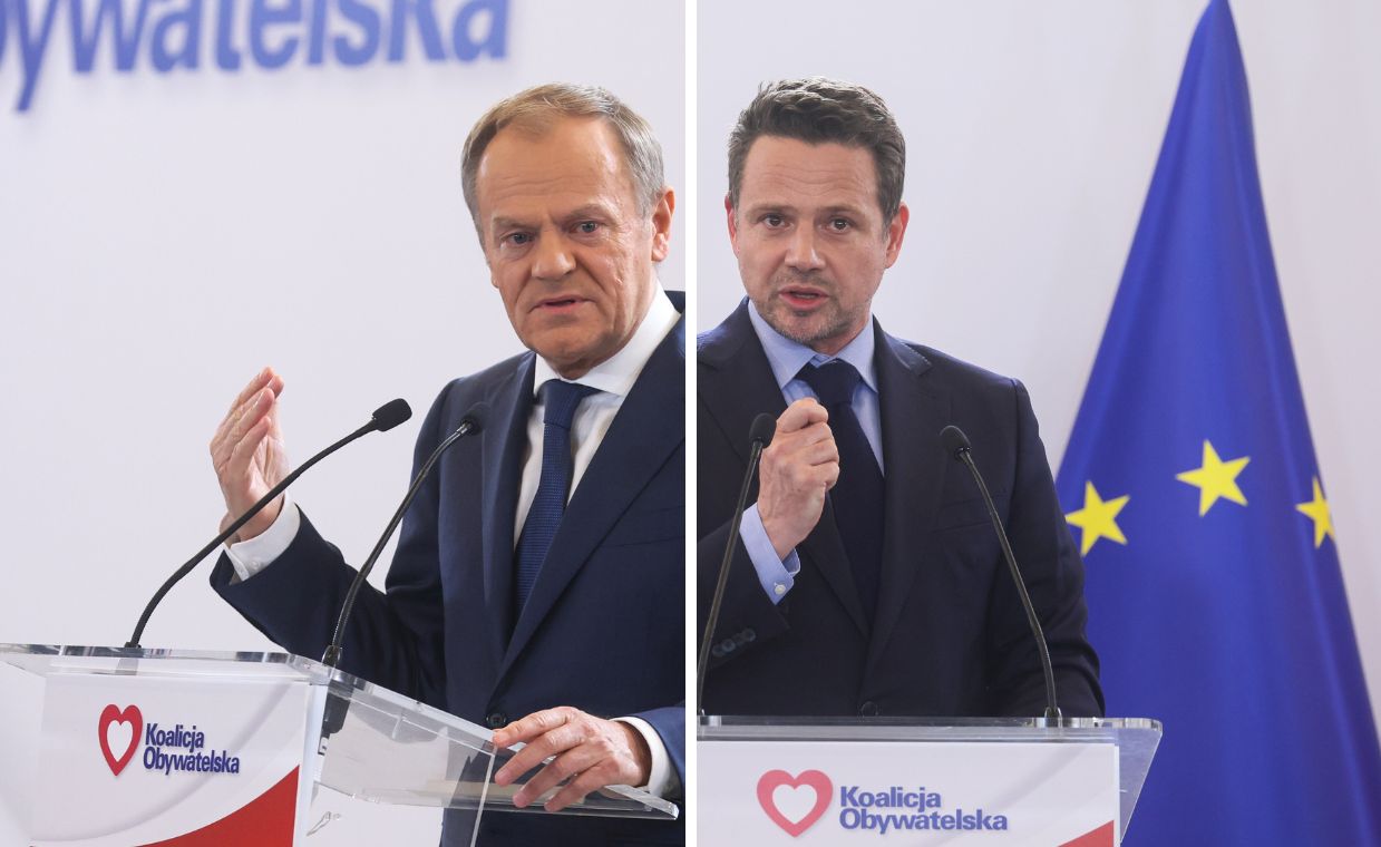 Donald Tusk i Rafał Trzaskowski