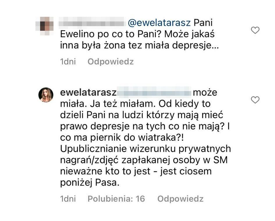 Dyskusja z Eweliną Taraszkiewicz