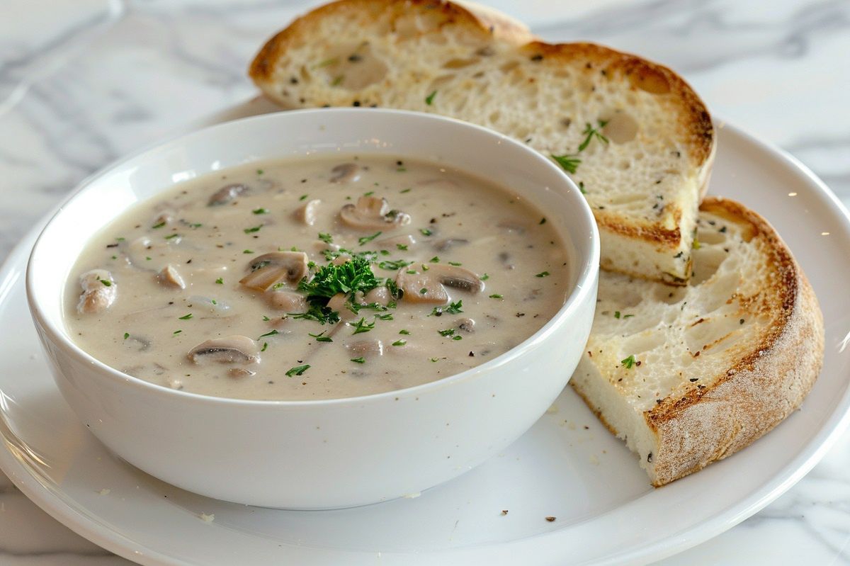 Mushroom soup redefined: A fusion of coconut and soy delights