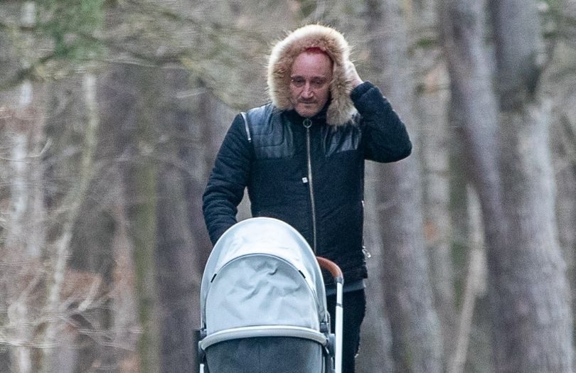 Michał Wiśniewski spaceruje z Falco Amadeusem
