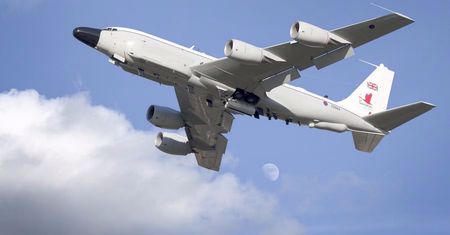 Latający szpiedzy w pobliżu Krymu. RC-135W Rivet Joint wcześniej latały nad Polską