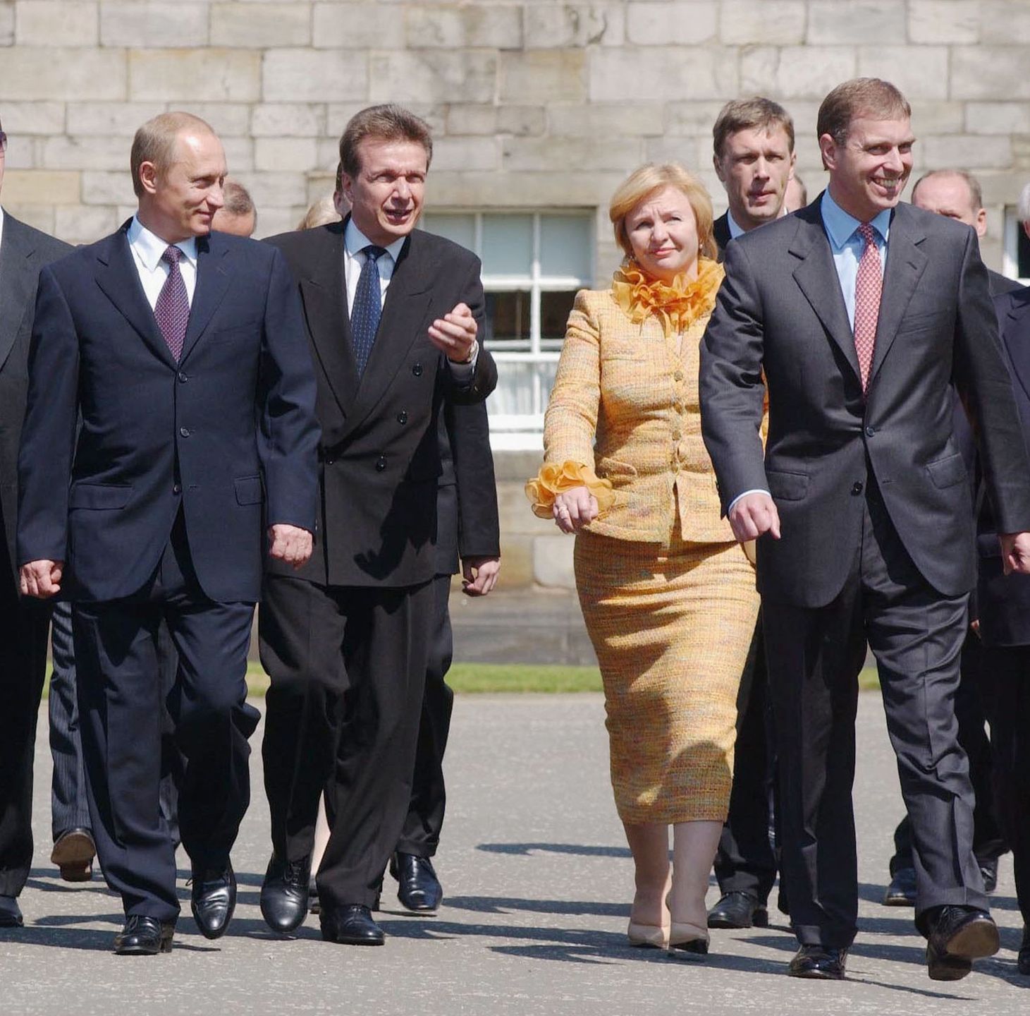 Władimir Putin i Andrzej Mountbatten-Windsor w 2003 roku