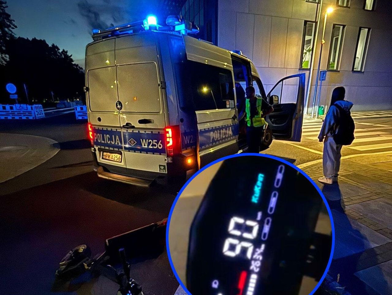 Koszalin: 15-latek razem z dziewczyną uciekał policji na hulajnodze. Mógł ją rozpędzić do 90 km/h