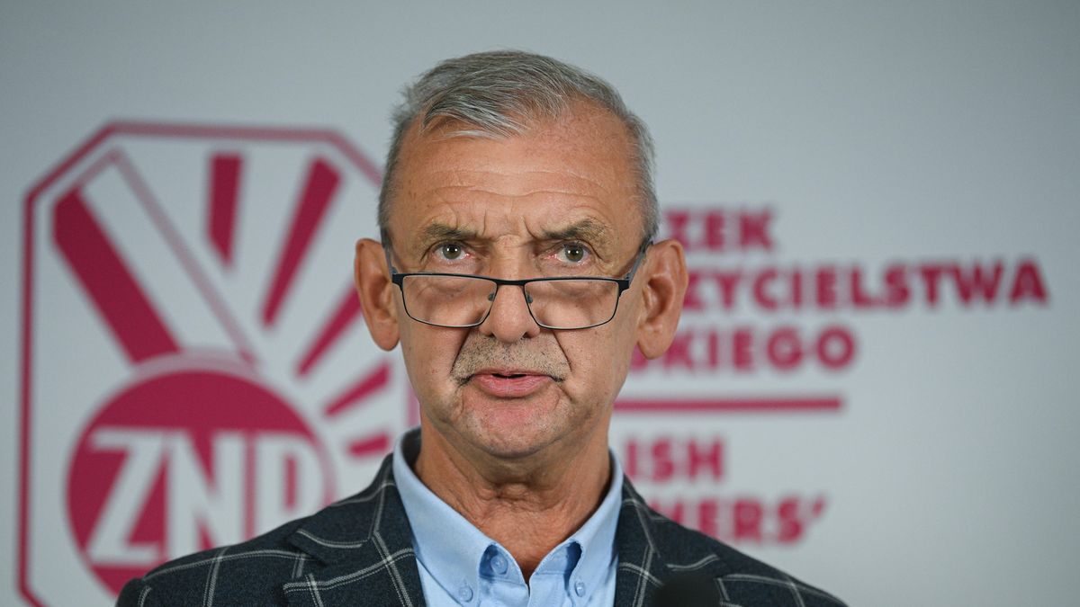 Sławomir Broniarz, prezes ZNP