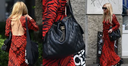 Uzbrojona w NOWĄ torbę Chanel za ponad 22 tys. złotych Monika Olejnik gna do butiku, posyłając uśmiechy. Ikona?