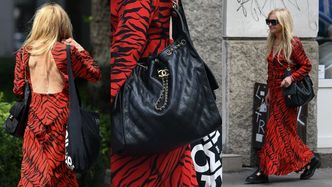 Uzbrojona w NOWĄ torbę Chanel za ponad 22 tys. złotych Monika Olejnik gna do butiku, posyłając uśmiechy. Ikona?