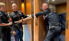 Tak potraktowano weterana na Kapitolu. Protestował przeciw wojnie