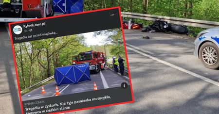 Tragiczny wypadek w Lyskach, nie żyje 15-latka, 40-latek miał amputowaną rękę. Nieoficjalnie - to ojciec i córka
