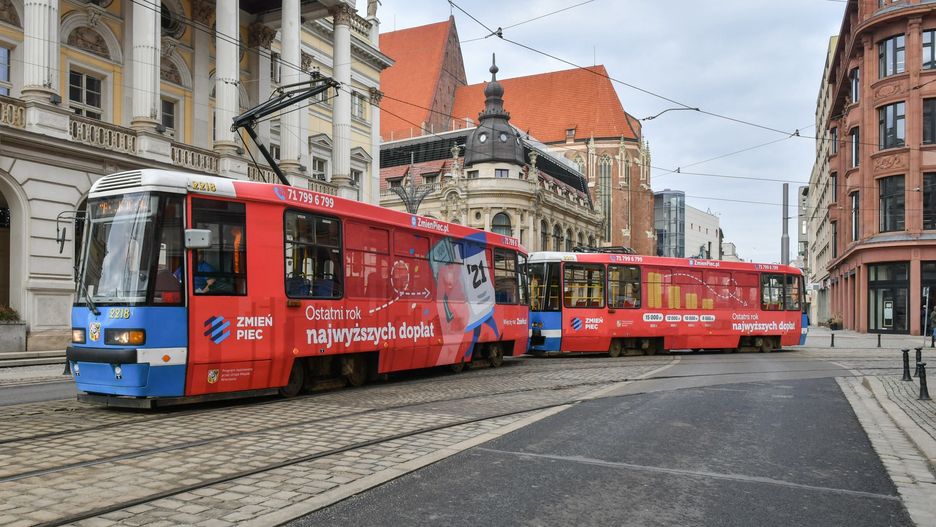 Wrocław. Ostatni rok wysokich dopłat na wymianę pieców. Przypomni o tym specjalny tramwaj