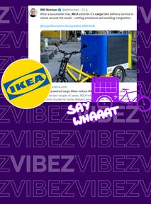 IKEA wprowadza dostawy rowerem elektrycznym. Kiedy w Polsce?