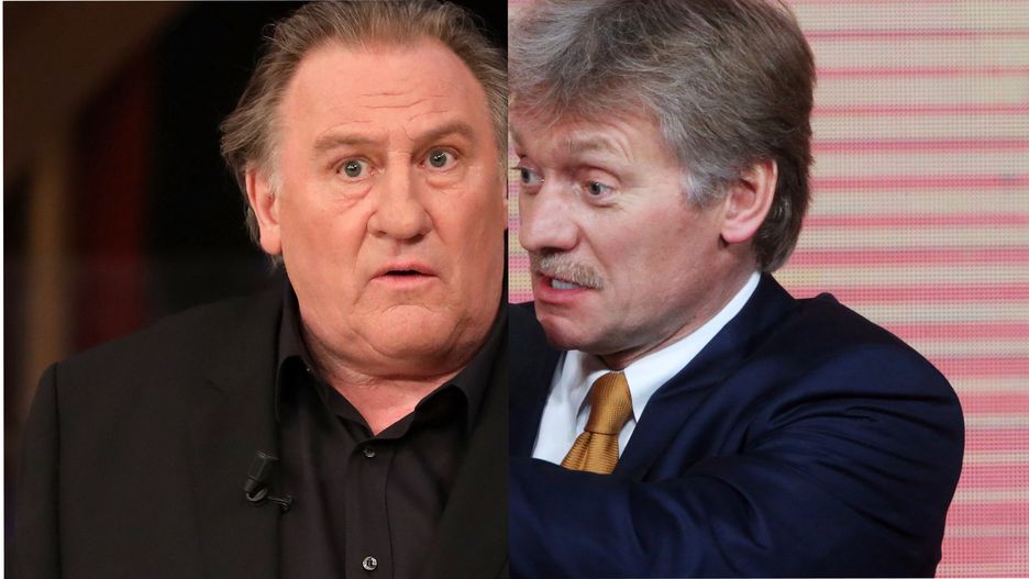 Dmitrij Pieskow poucza Gerarda Depardieu