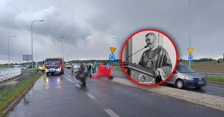 Tragiczny wypadek motocyklisty. Nie żyje ks. Wojciech Drab