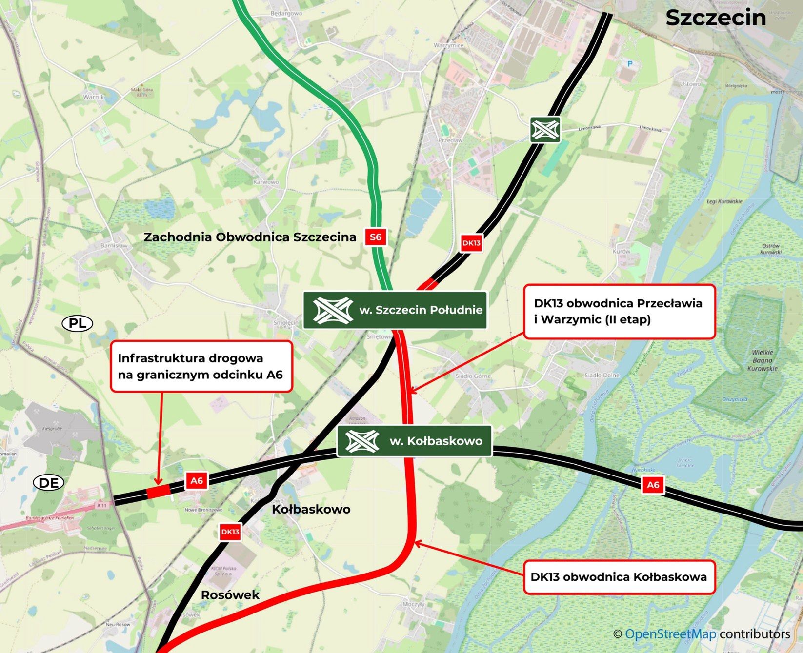 Nowe połączenie z A6