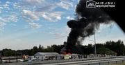Słupno: Pożar opanowany. Czarny dym było widać z wielu kilometrów
